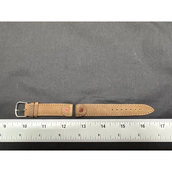 Switzerland Genuine Leather Dark Brown Cavalry Wristwatch Strap Band - Picture 1 of 7